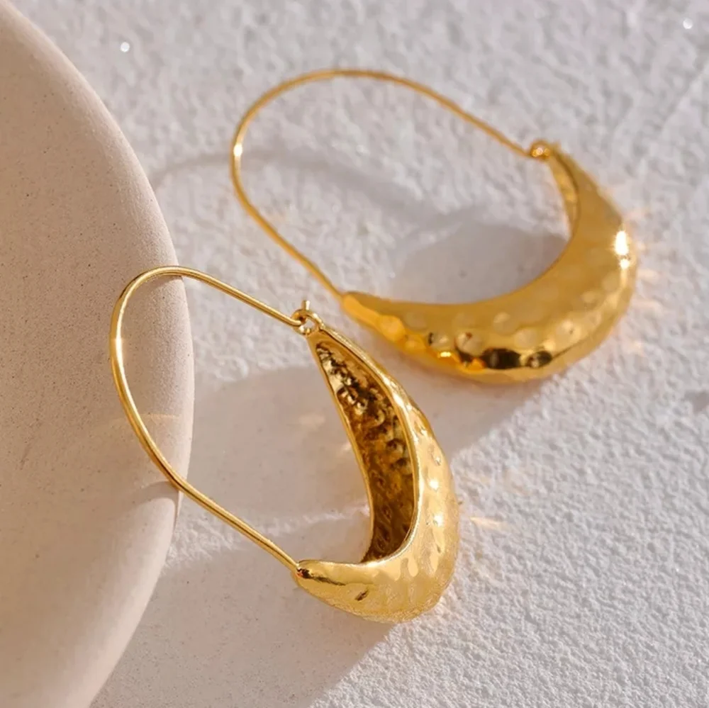 Ear Hook Drop Dangle Hoop Earrings - Picture 3 of 6